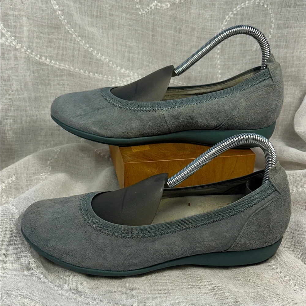Dansko leather ballet wedge shoes